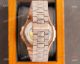 Swiss Grade Copy Patek Philippe Nautilus 9015 Ultra-thin Watch 40mm Full Diamond Dial All Rose Gold (6)_th.jpg